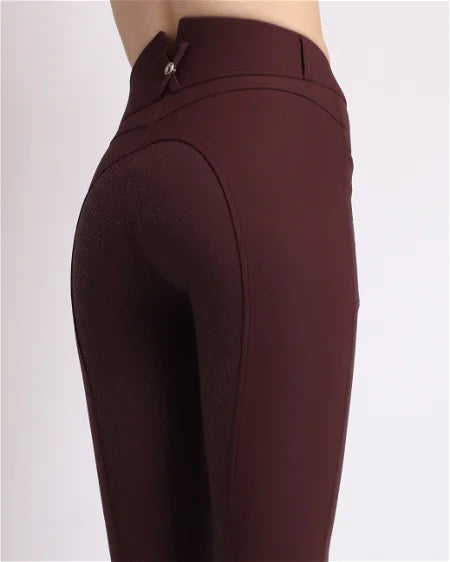 Pantalon Megan taille haute plum