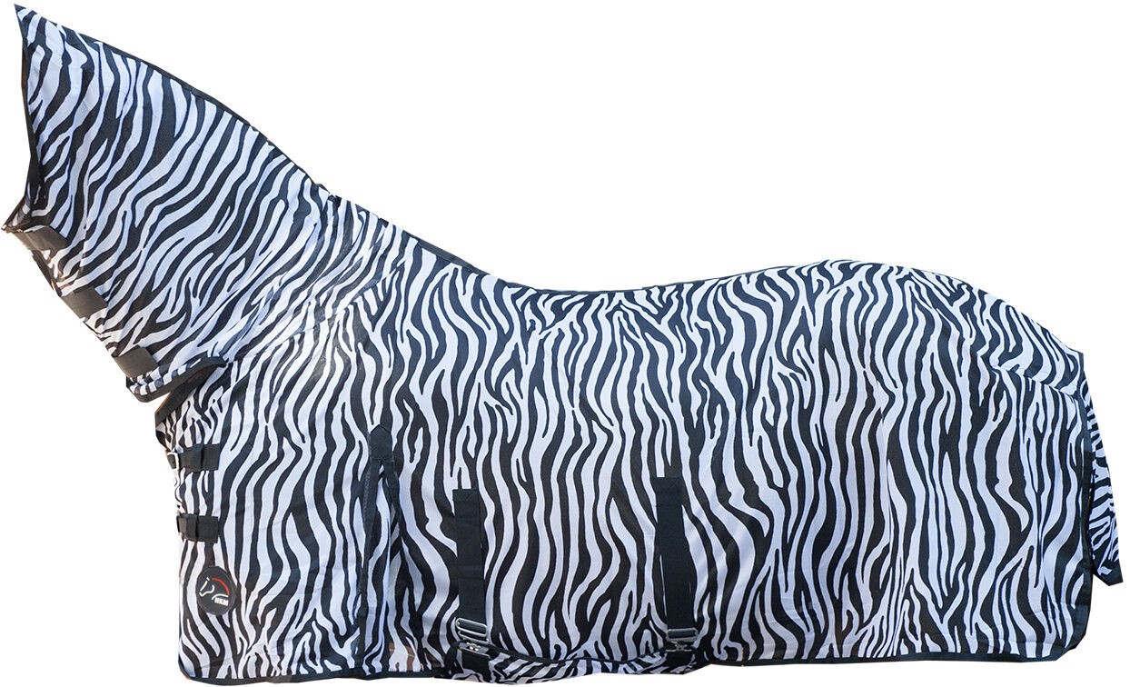 Couverture anti mouches zebra avec encolure