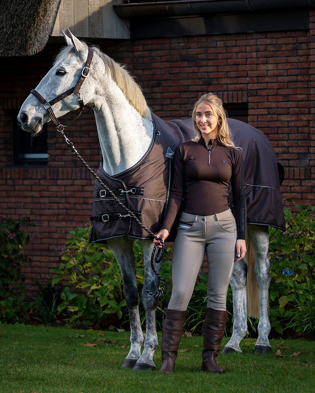 Pantalon softshell Emma beige QHP