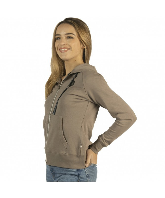 Sweat zip Naousa taupe