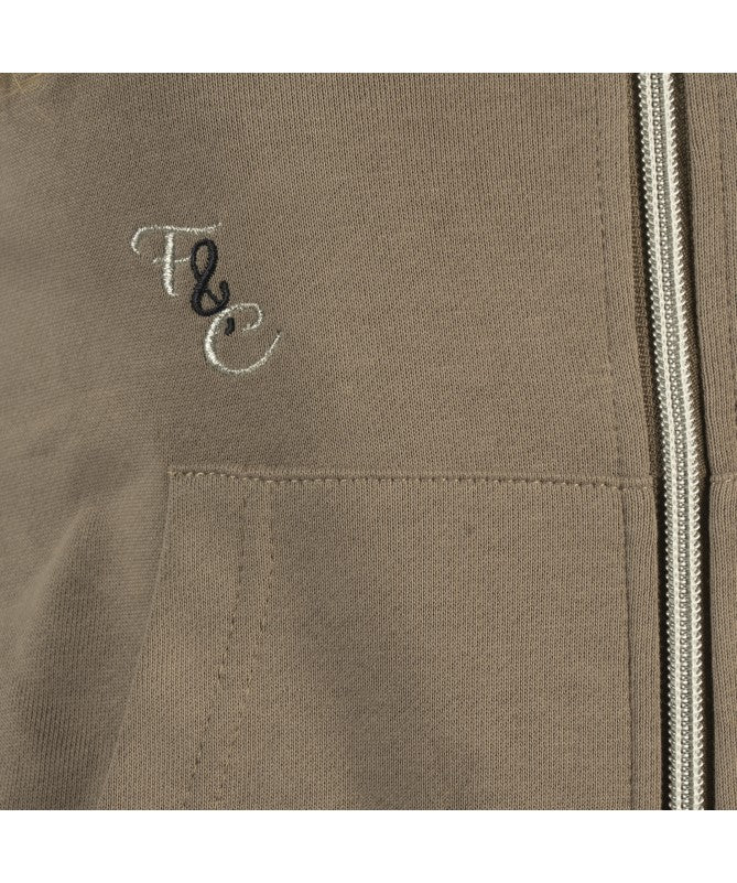 Sweat zip Naousa taupe