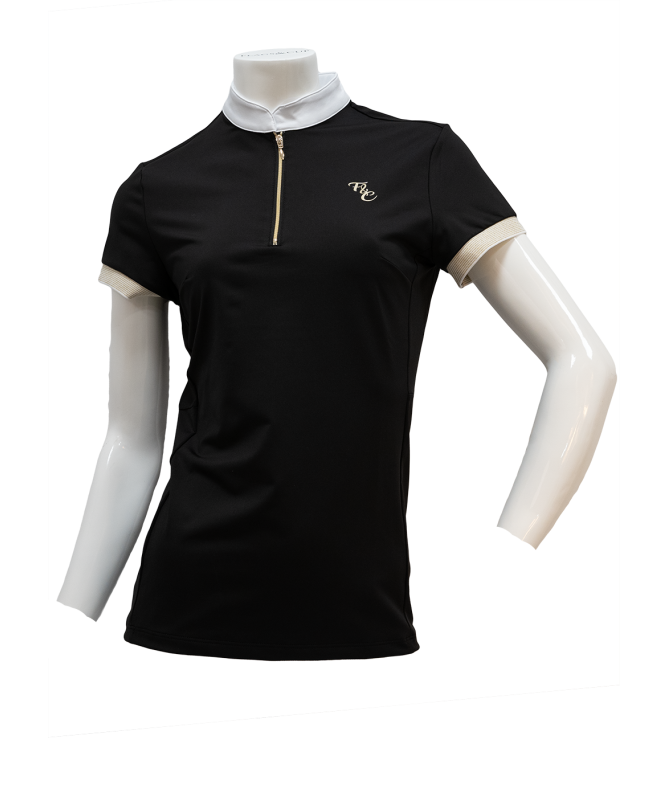 Polo de concours Andria manches courtes noir