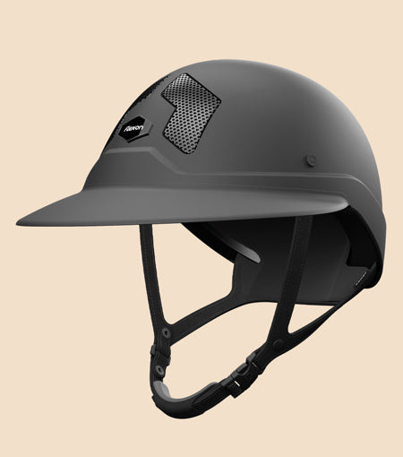 Casque armet Flex On black dark grande visiere jugulaire noire