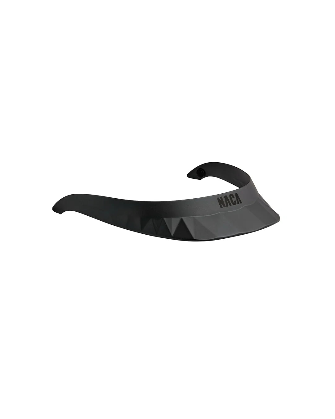 Visière Naca S noir mat logo noir