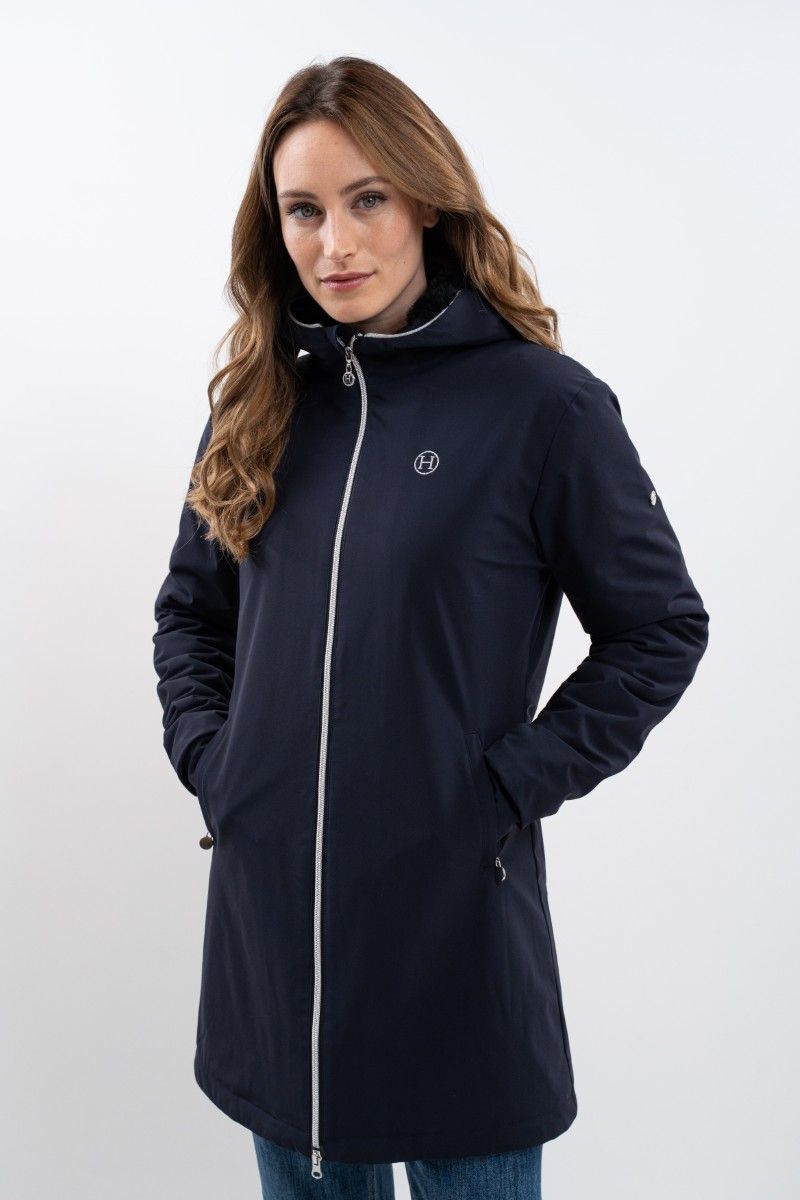Veste longue Abby Harcour marine