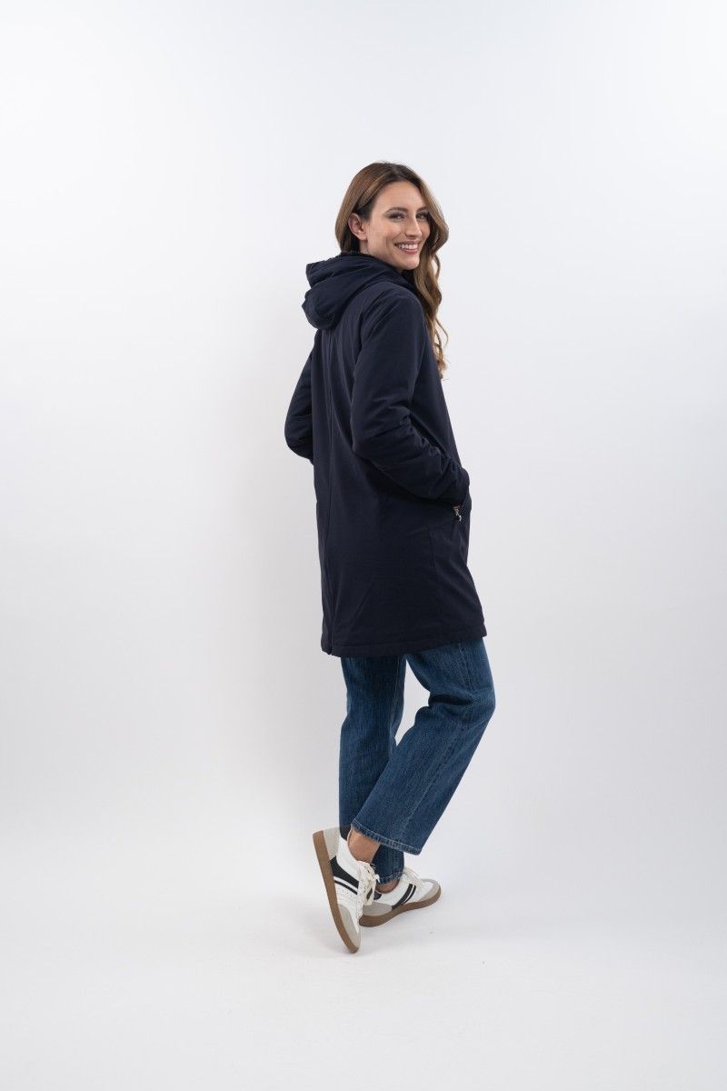 Veste longue Abby Harcour marine