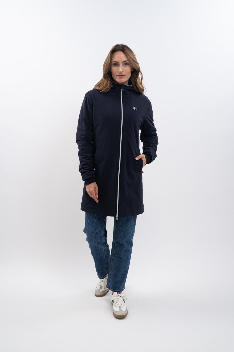 Veste longue Abby Harcour marine