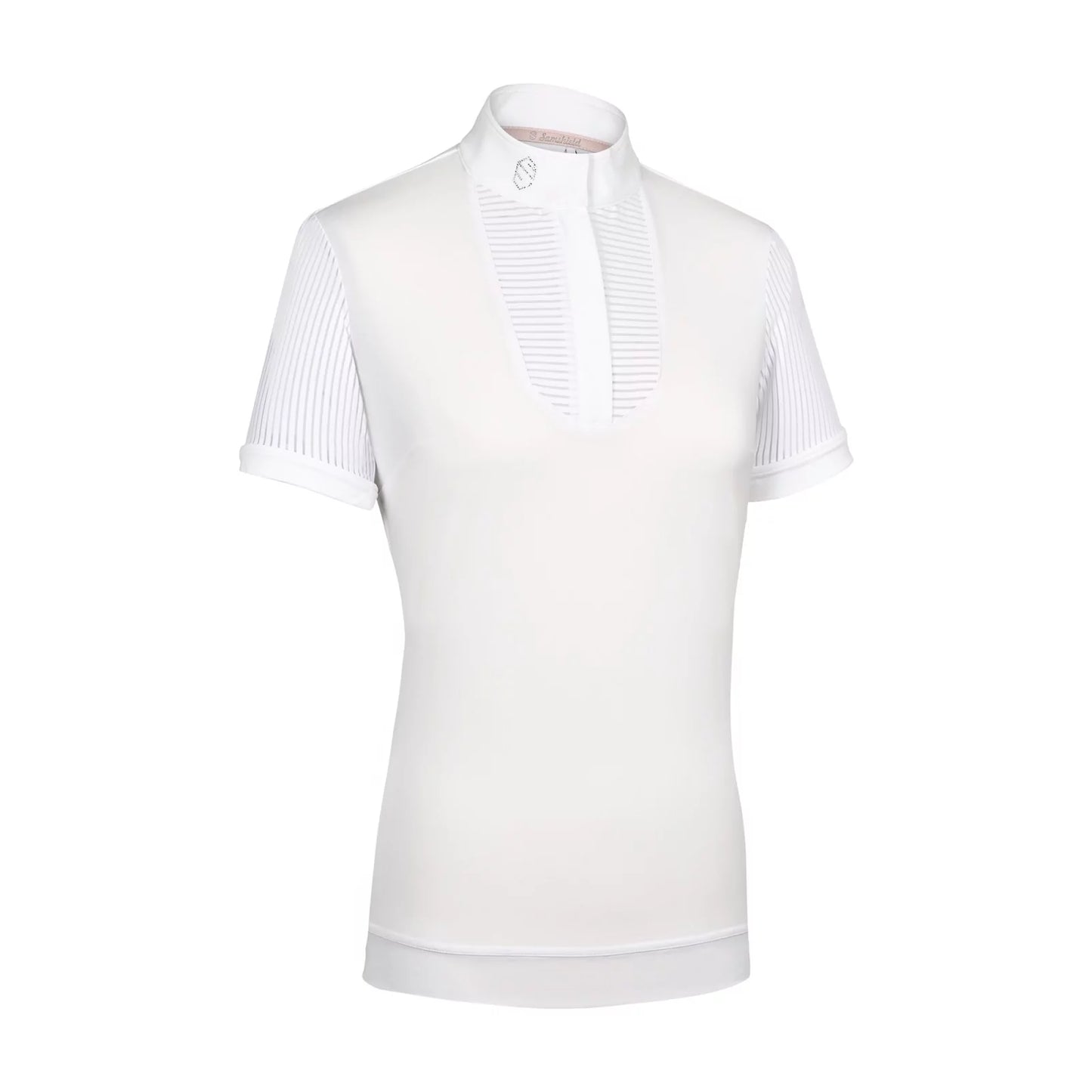 Polo concours manches courtes Samshield Apolline blanc