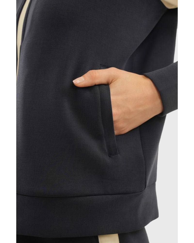 Sweat zippé Brenda marine