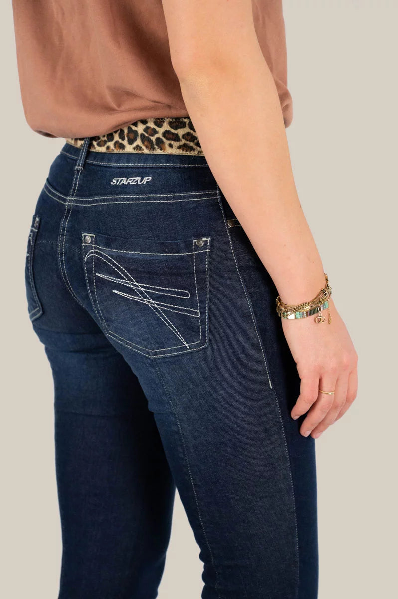 Denim brut taille haute