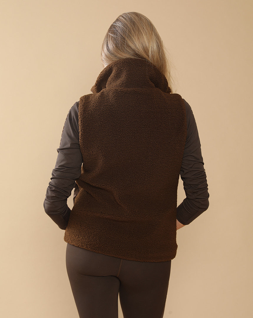 Veste molletonnée Charlie chocolat