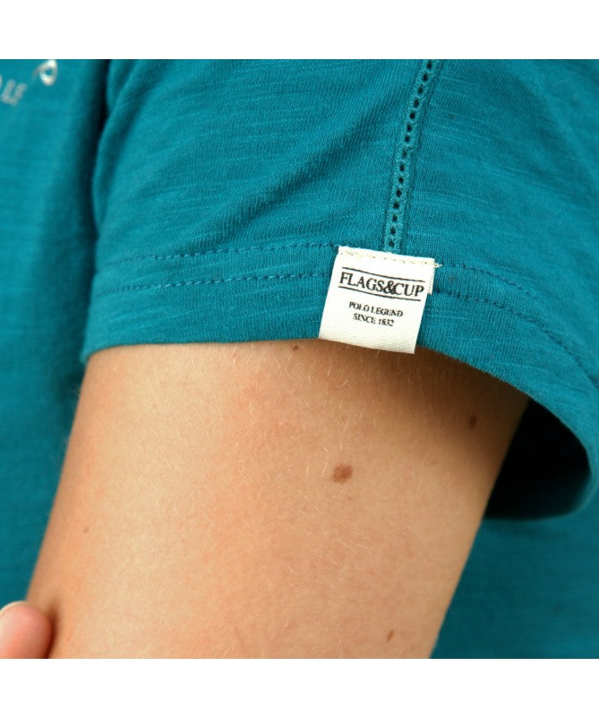 Tee-shirt Ocana bleu emeraude