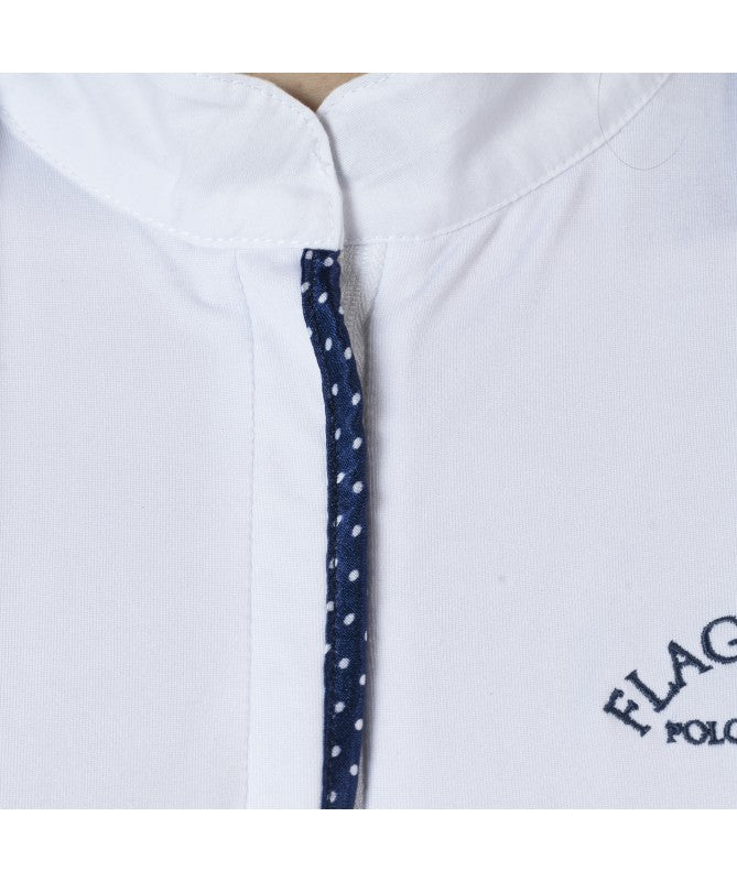 Polo de concours femme Clorinda blanc
