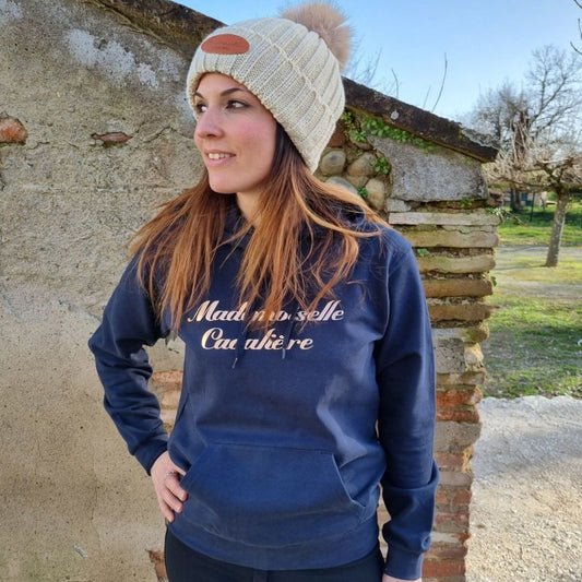 Sweat Mademoiselle Cavaliere navy et rose gold