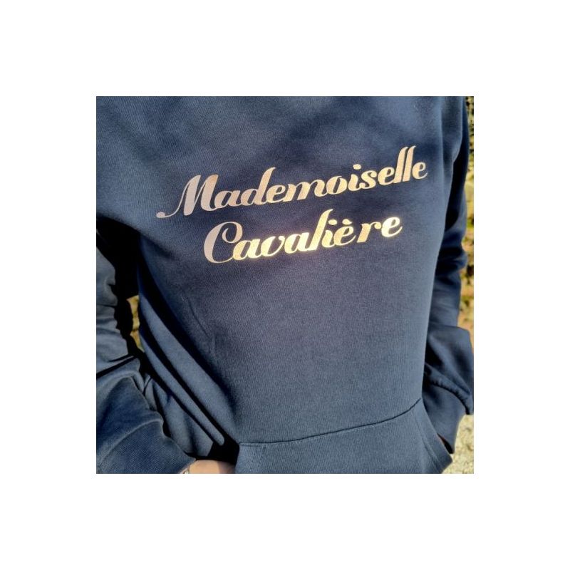 Sweat Mademoiselle Cavaliere navy et rose gold