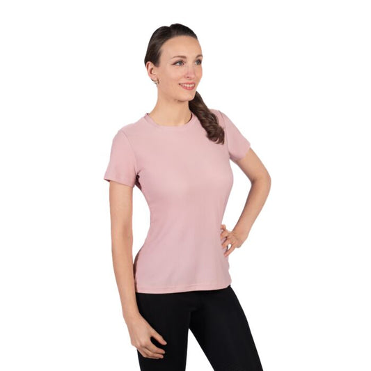 Tee-shirt sporty mesh rose
