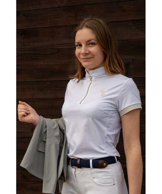 Polo de concours Andria junior blanc