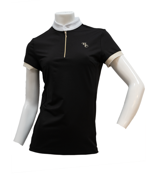 Polo de concours Andria manches courtes noir
