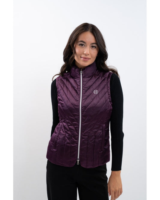 Gilet sans manche Agnes Harcour figue
