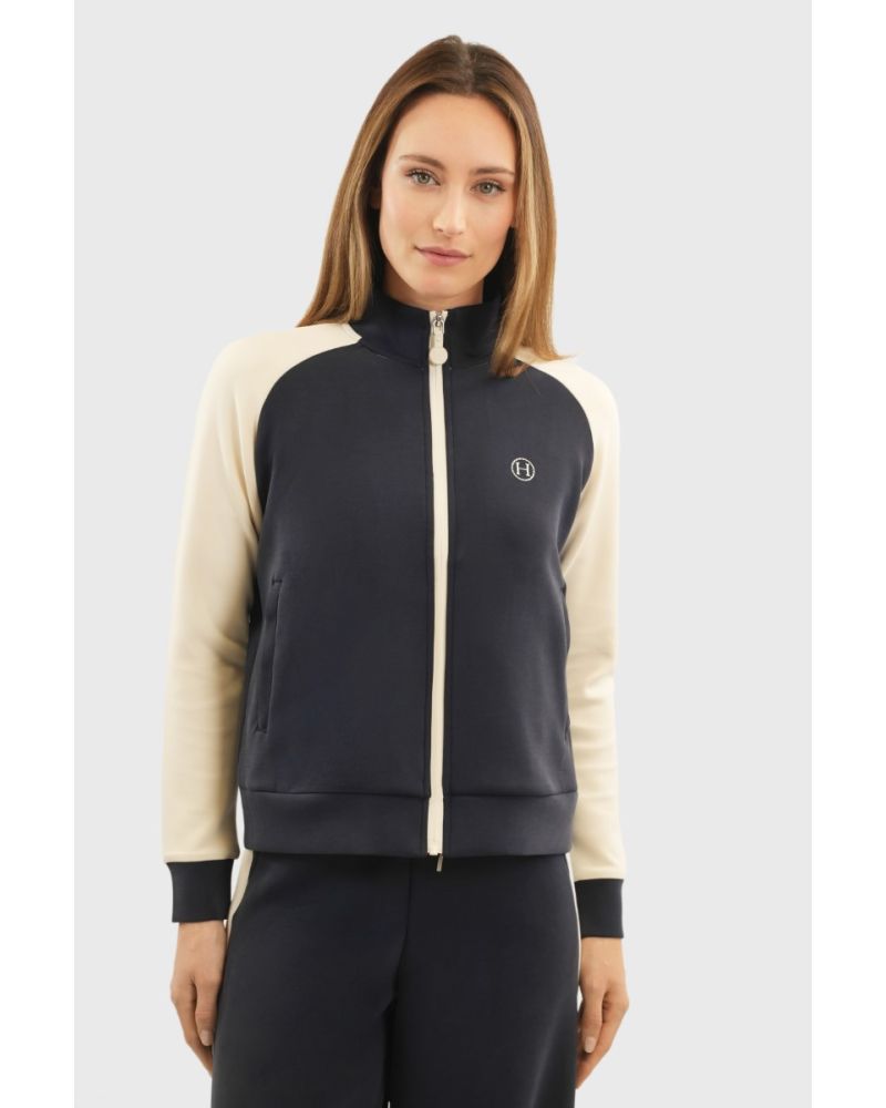 Sweat zippé Brenda marine