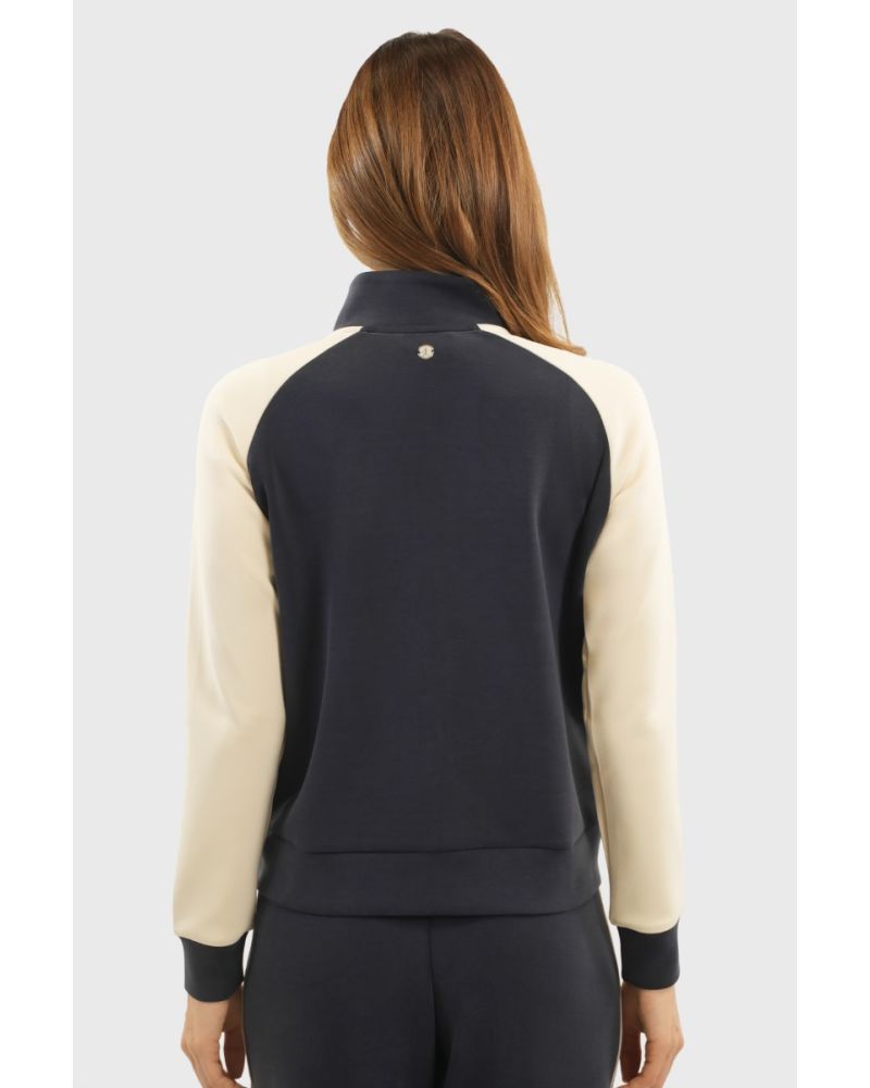 Sweat zippé Brenda marine