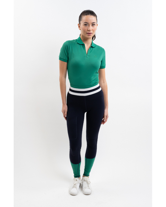 Legging full seat Brookie navy emerald