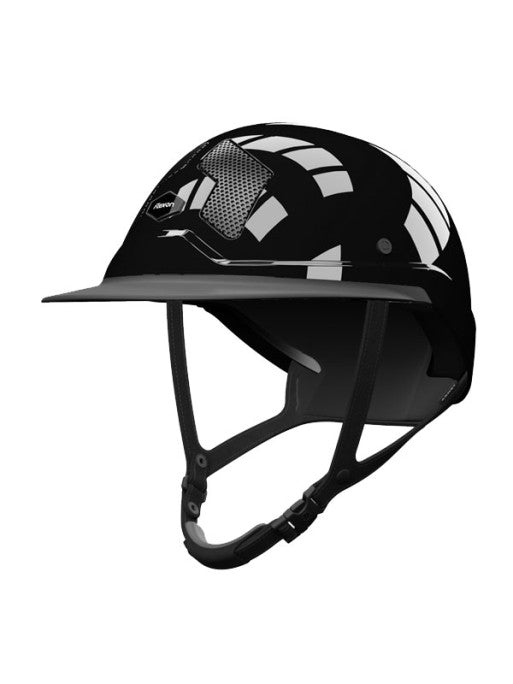 Casque armet Flex On black star visiere mixte jugulaire noire