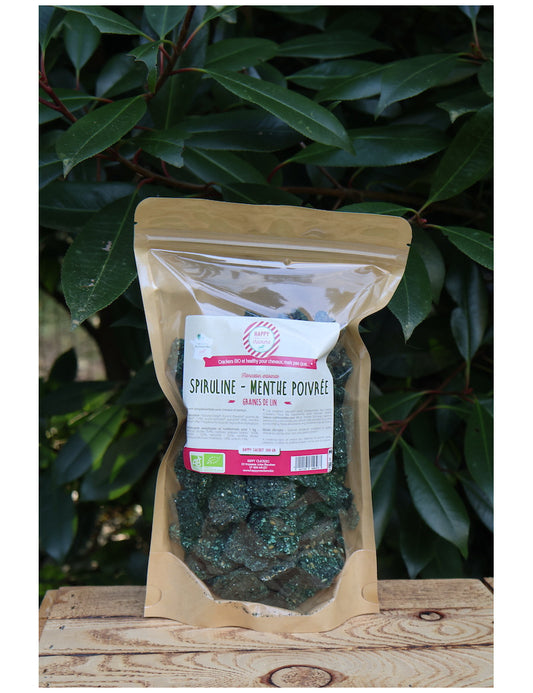 Crackers spiruline