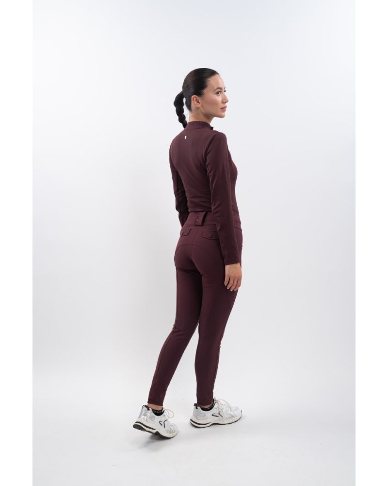 Pantalon Harcour Luce aubergine