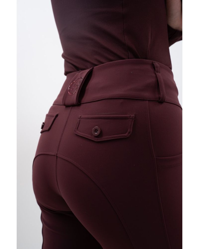 Pantalon Harcour Luce aubergine