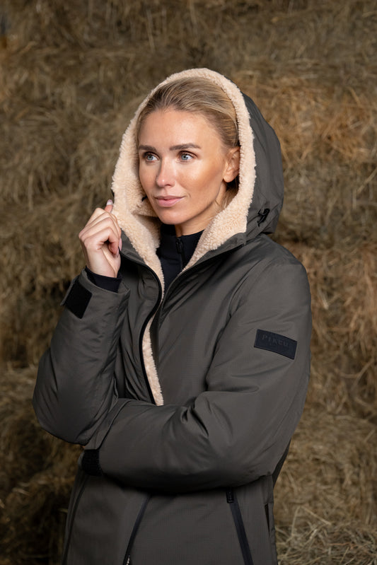 Veste imper teddy Pikeur athleisure kaki