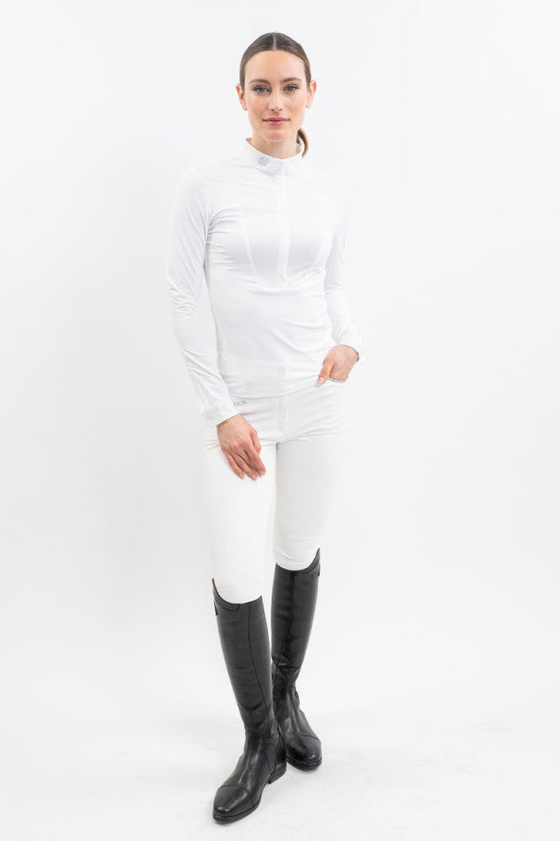Polo concours Stella blanc