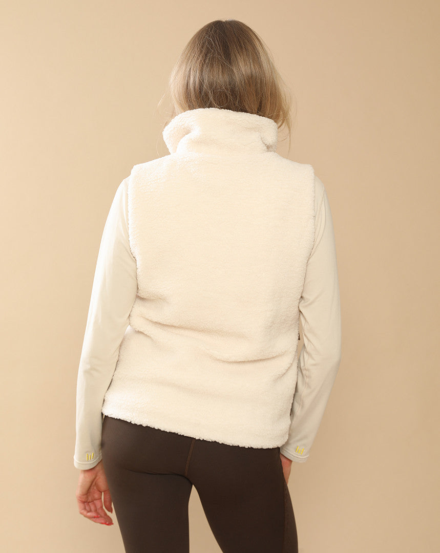 Veste molletonnée Charlie beige / léopard