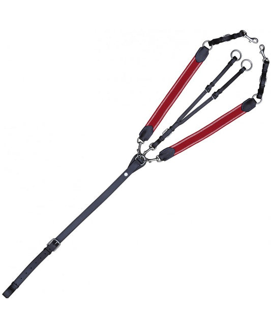 Collier de chasse élastique Canter noir / rouge