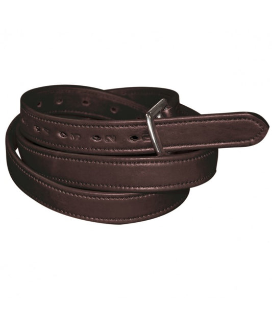 Etrivieres nylon gainé cuir F&C marron