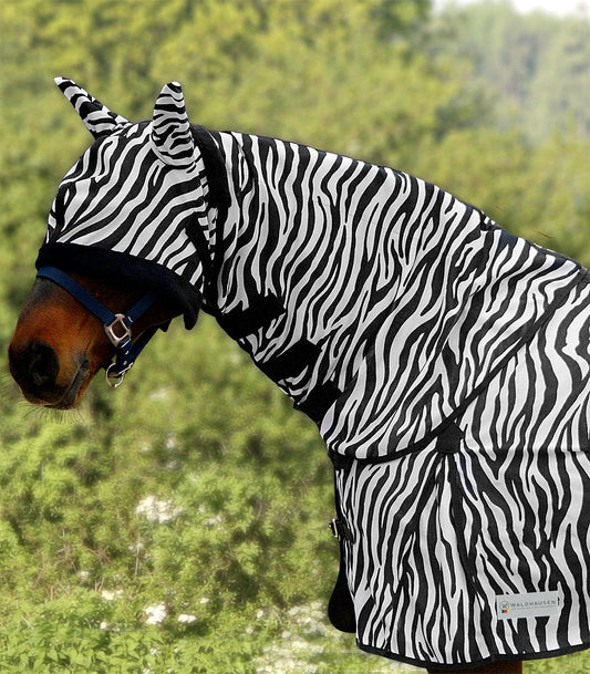 Couvre-cou anti-mouche zebra