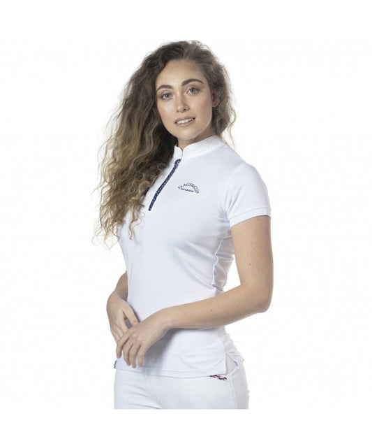 Polo de concours femme Clorinda blanc