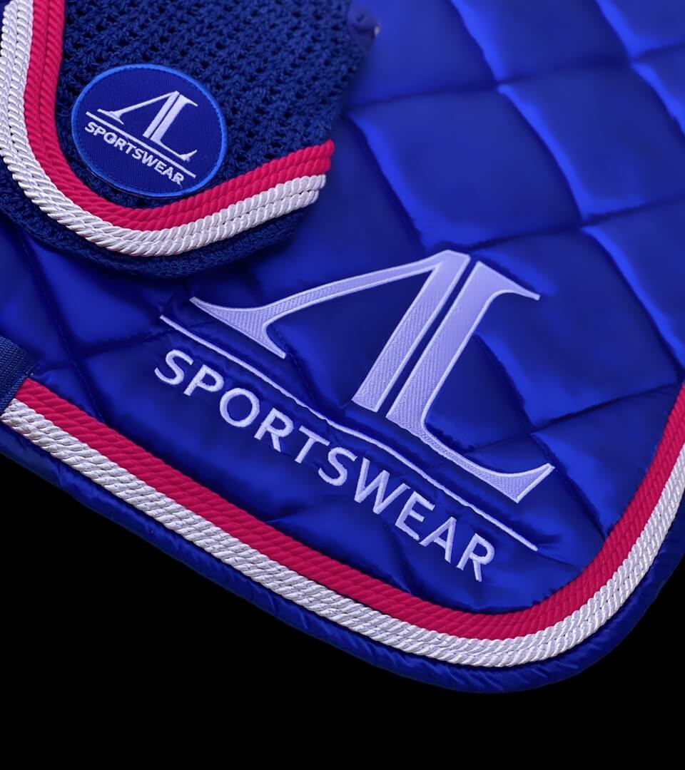 Tapis AL Sportswear bleu roi & fuschia