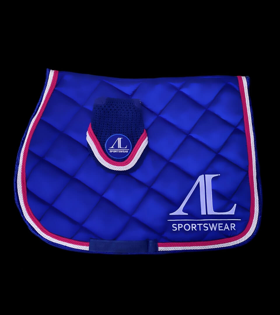 Tapis AL Sportswear bleu roi & fuschia