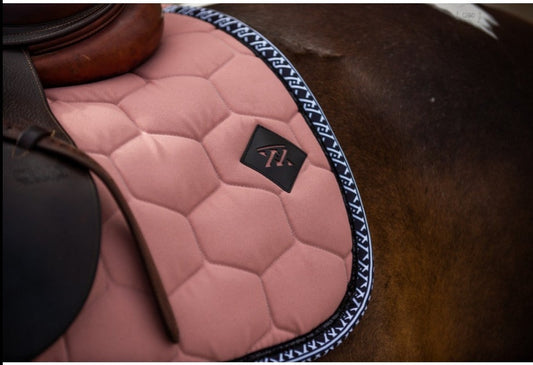 Oxxer Monogramme noir dressage vieux rose